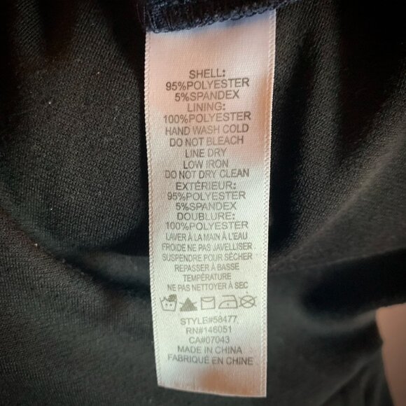 MONTEAU - Polka Dot Button Up Dress Navy Blue short sleeves - medium - Picture 11 of 11